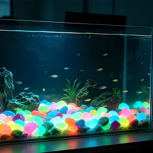 Mixed Color Glow-in-the-Dark Pebbles - #SummerWins#DealsForYouDaysDIY Garden Decorative Stones for Backyard Decor, Patio, Flower Bed