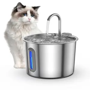2.2L Automatic Cat Water Fountain, 1pc Ultra Silent Pump, Pet Water Dispenser with Multi-filtration System, Automatic Water Feeder, Perfect for Indoor Cats and Dogs