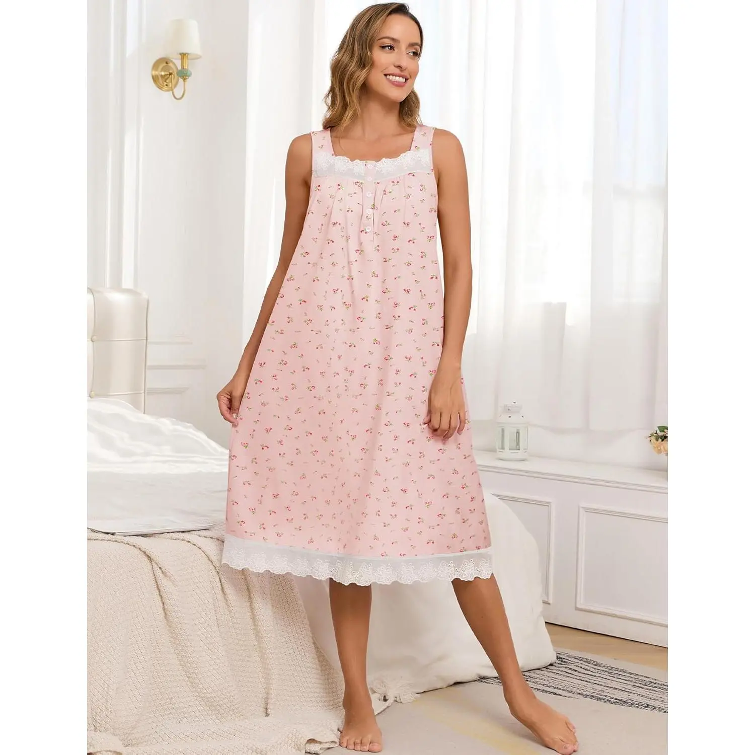 cotton smocked dress Vince Gingham Cotton-Silk Tie Smocked Dress