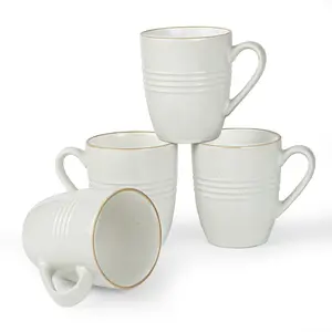 Famiware Jupiter 14oz Stoneware Coffee Mug Set (Set of 4)