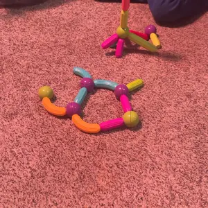 Magnetic Building Blocks Toy for Kids, Large Size Magnets STEM Learning Educational Constructor Set, Birthday Gift for 3-6 Year Olds, Color Random, Magnetic Tiles Set