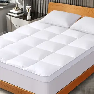 【VALUXE】 Elastic High Quality Mattress Toppers Cotton Mattress Protector Comfortable Mattress Topper Queen Size with 8-21 Inch Deep Pocket