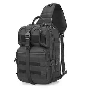 Tactical Sling Bag, 1 Count Military Rover Shoulder Sling Backpack, Large Capacity Travel Backpack for Outdoor Camping Hiking, Fishing and Sports