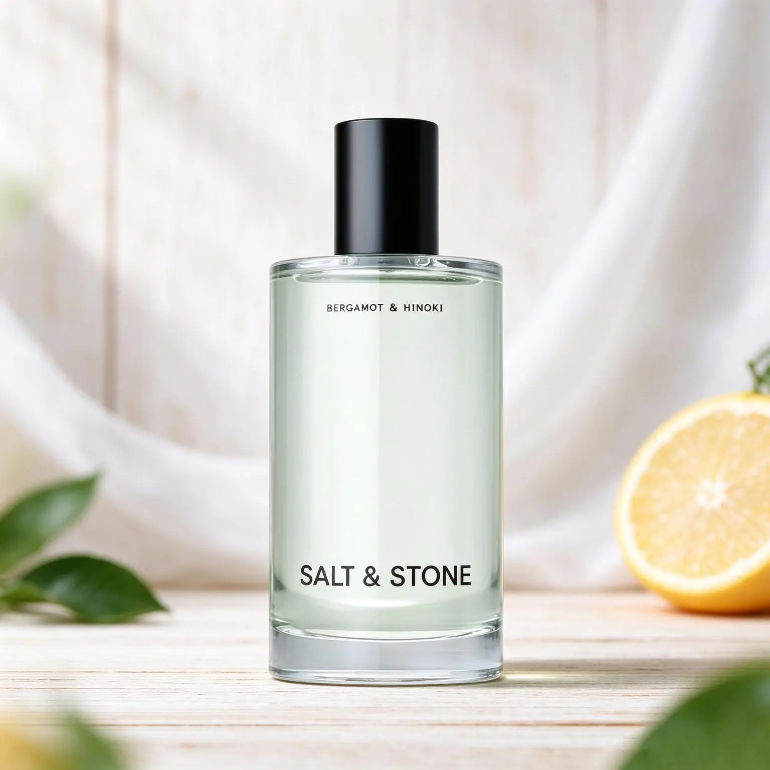 Bergamot & Hinoki Unisex Perfume, Fresh Citrus Woody Clean Minimalist Cologne, Balanced Light Scent for Men & Women, Ideal Everyday Wear Fragrance
