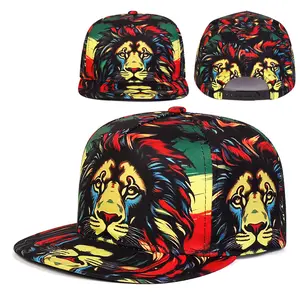 gift lion pattern Casual snapback cap for men hip hop cap fashion Flat Brim Hat Sun Visor Cap For Women