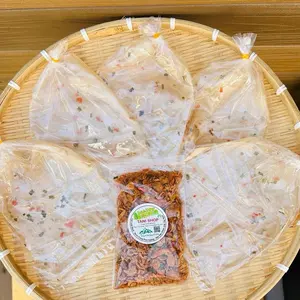 Set 5 bịch bánh tráng dẻo ớt Tây Ninh Vietnamese soft spicy Rice Paper Snack – Ready to Eat