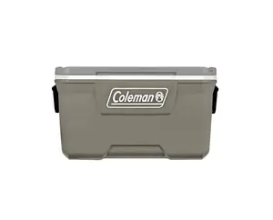 Coleman 316 Series 70QT Hard Chest Cooler, Silver Ash,Have-A-Seat lid supports up to 250 l