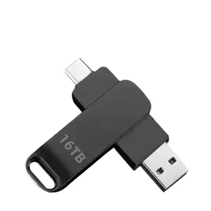 Trending Pen drive 16TB USB 3.2 High Speed Metal USB-C Waterproof Storage for PC and Phone Data Transfer