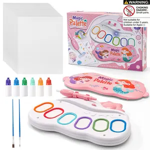 Magic Painting Brush Doodle Stamp Color Drawing Set, Color Recognition Training Toy, Perfect Gift for Boys Girls Birthday Festival