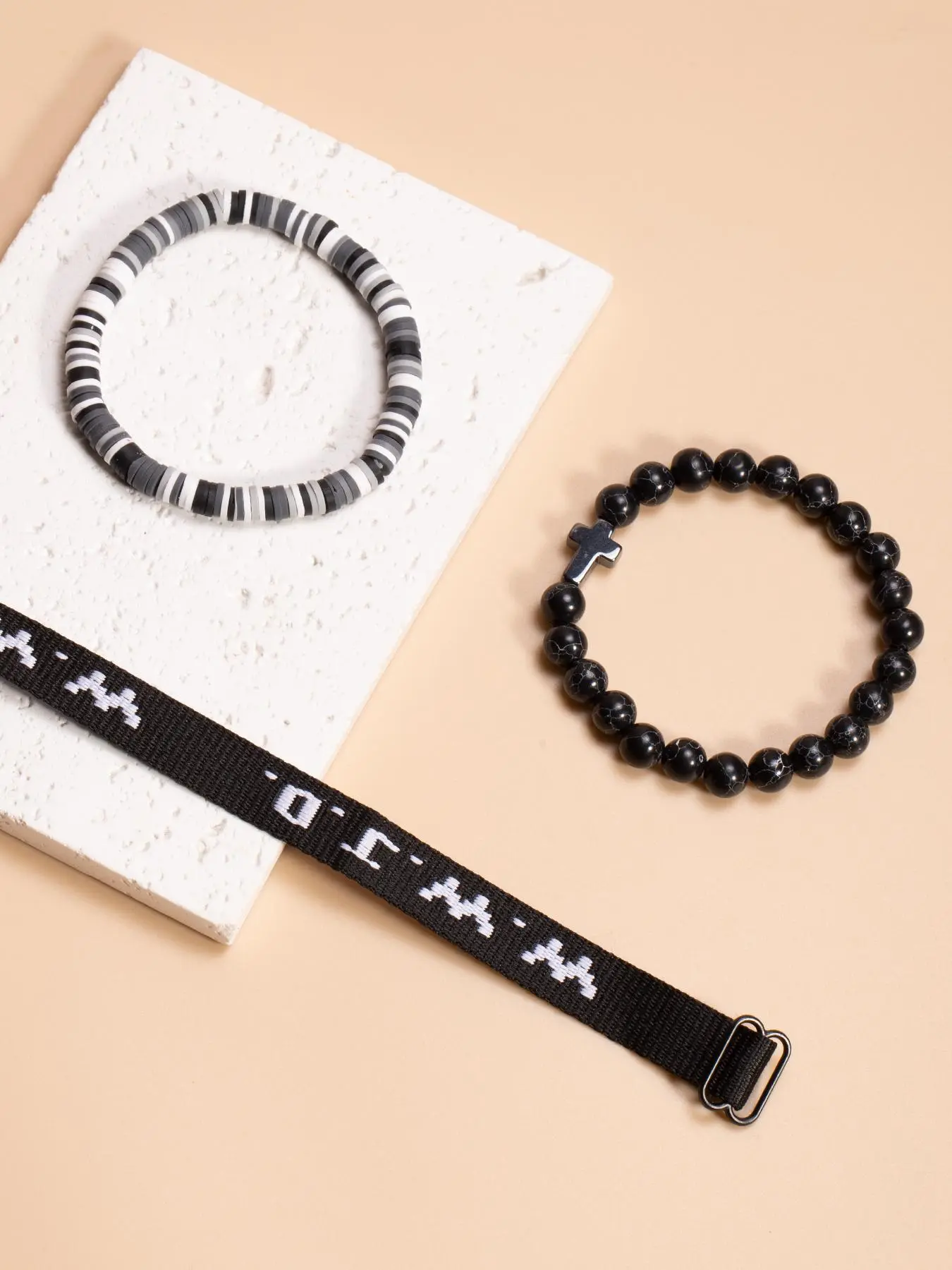 WWJD Letter Design Bracelet, Cross Charm Bracelet for Women & Men, Fashion Jewelry for Party, Daily Clothing Decor, Trendy All-match & Exquisite Jewelry for Gift, Letter Link Bracelet WWJD Letter Design Bracelet, Cross Charm Bracelet for Women & Men, Fashion Jewelry for Party, Daily Clothing Decor, Trendy All-match & Exquisite Jewelry for Gift, Letter Link Bracelet