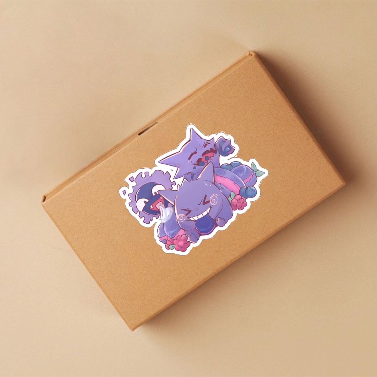 Cute Purple Monster Trio Sticker, Funny Cartoon Character Pack, Kawaii Style Decal, Laptop Sticker, Water Bottle, Phone Case, Car Window, Gift Idea