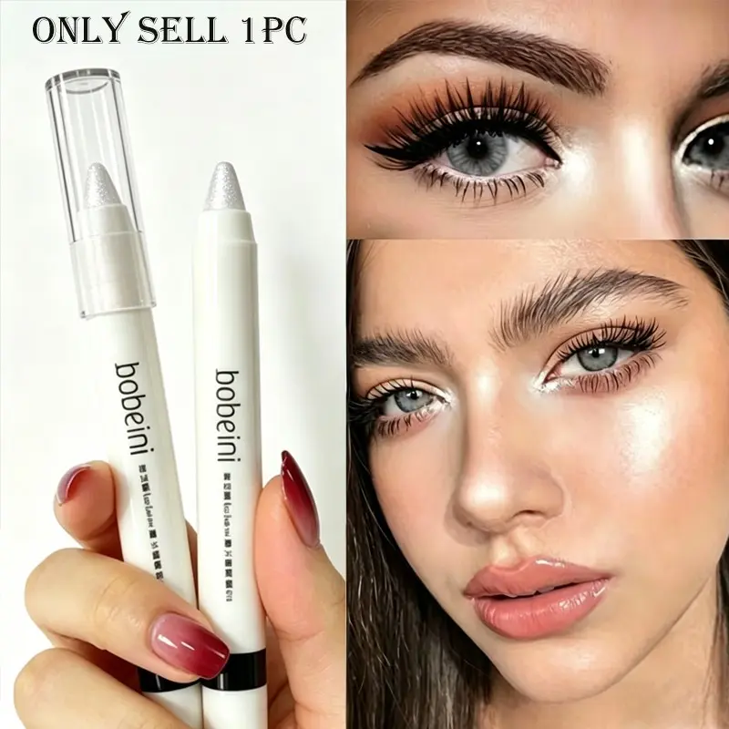 Diamond shimmer inner corner highlighter pen, fine glitter no clumping, refine inner corner brighten eyes Highlighter Makeup, Glowy Highlighter