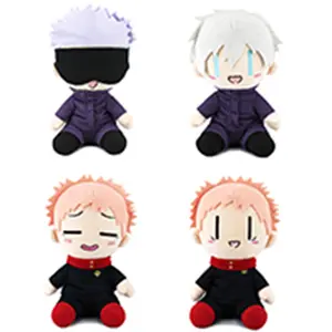 Jujutsu Kaisen Plush Doll Gojo Satoru Itadori Yuji Cute Soft Stuffed Anime Figure Toy Sitting Position for Fans Gift