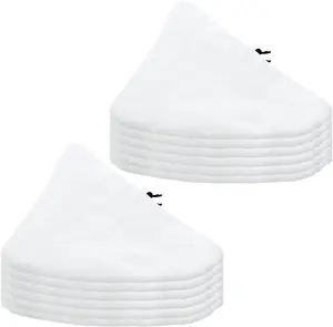 12 count Replacement Triangle Steam Mop Pads  Washable Microfiber Steamer Cleaning Pads Compatible for Steamboy X5 H2O H20 S302 S001