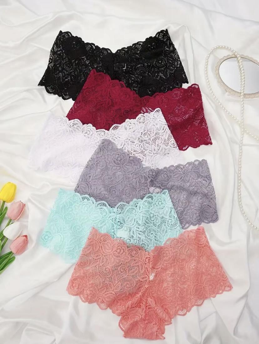 Women's 12pcs Solid Color Seamless Thong, Soft Comfy Breathable Drop Waist Panty for Daily Wear, Underwear for All Seasons floral design lingerie collection lace sexy lingerie set bikini