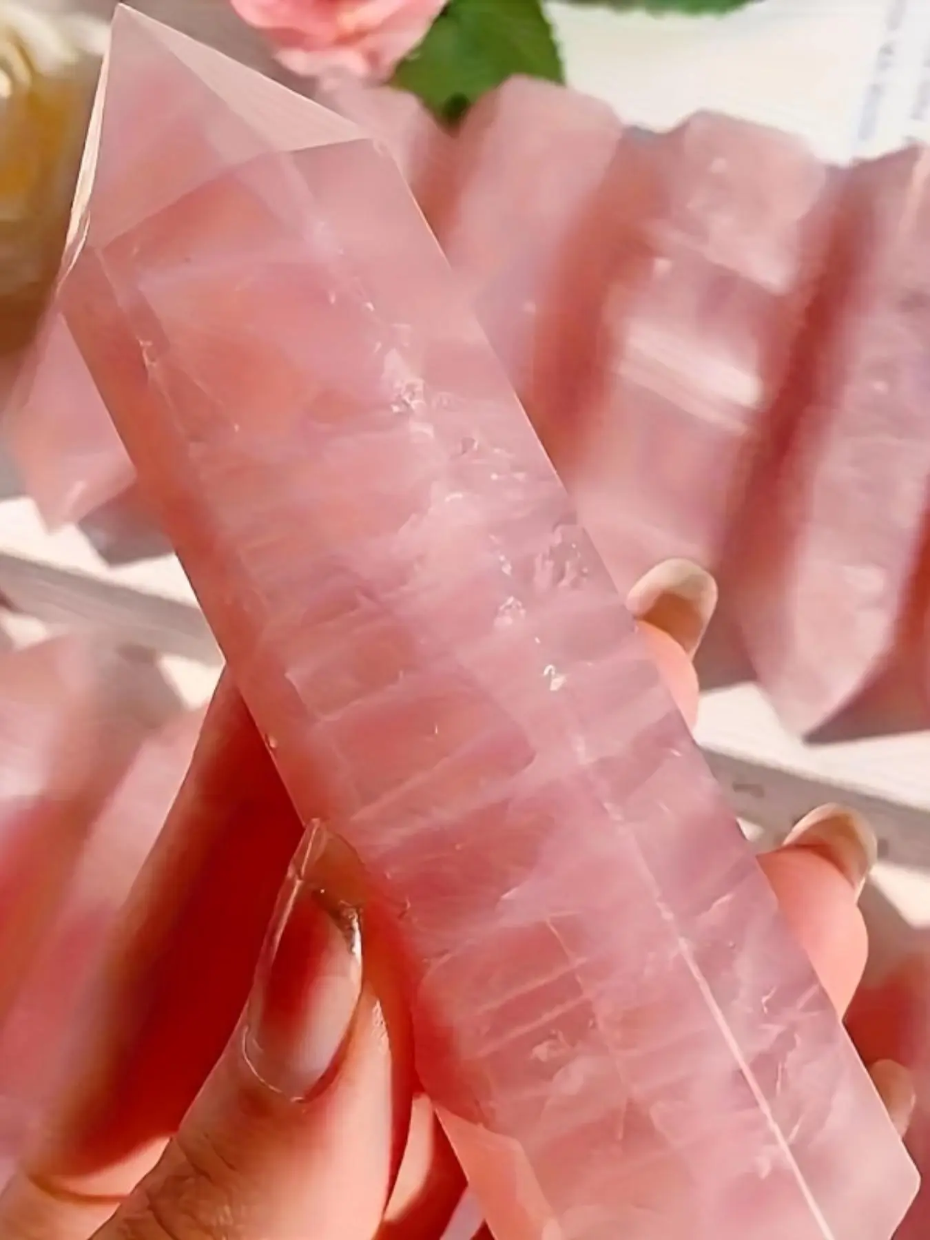 Crystal Rock, Big Rose Quartz Decoration, Home Decoration, Ornament, DIY Handicrafts, Jewelry Accessories, Crystal Ornaments