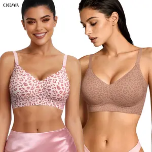 OEAK Womens Jelly Bra Seamless No Underwire Comfort Bras Buttery Soft Wireless Bralette Full Coverage Everyday Bra OEAK Womens Jelly Bra Seamless No Underwire Comfort Bras Buttery Soft Wireless Bralette Full Coverage Everyday Bra