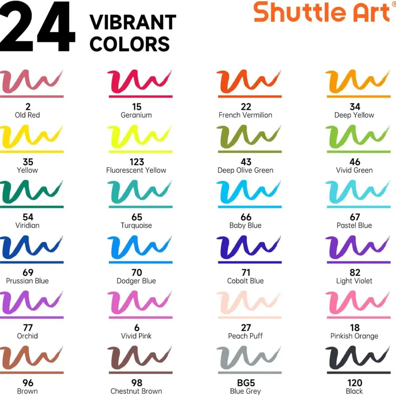 24 Regular Colors