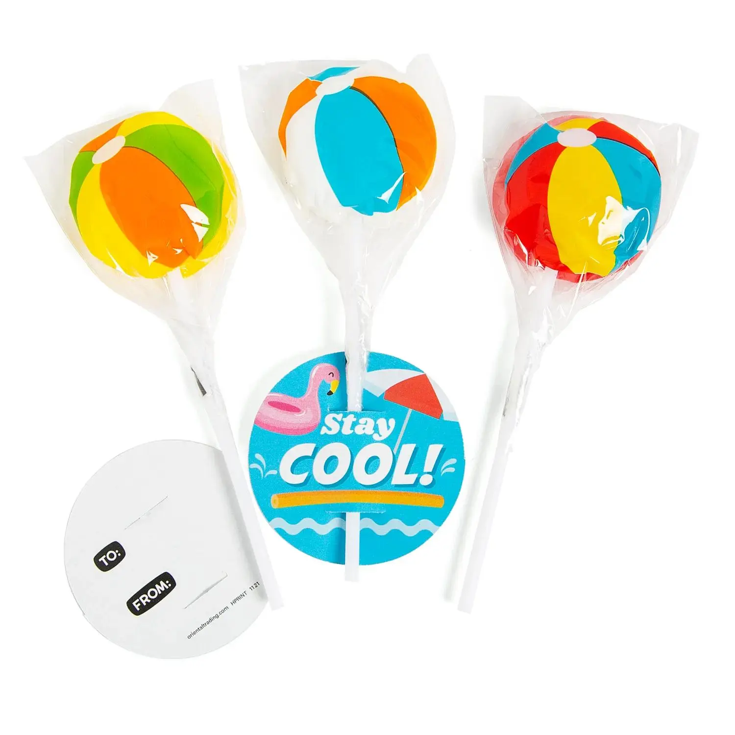 Pool Party Lollipop Handouts for 12