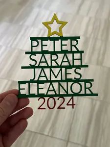 Personalized Family Christmas Ornament - 2026