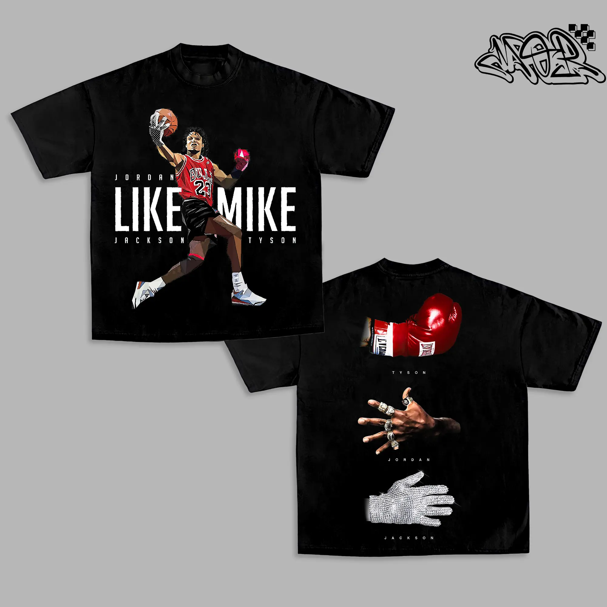 TYS0N J0RDAN JACKS0N, Like Mike 3 GOAT Unisex Graphic Crewneck Cotton, Music Concert Shirt, Perfect Gift for Men and Women Fit Top Apparel Clothes