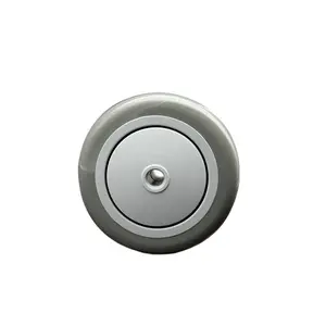 Service Caster GRA-SCC-PPUB414-GRY Replacement Wheel for Grainger Wheel 26Y356 - 4 in. Gray Polyurethane Wheel with Precision Ball Bearing - 0.37 in. Bore - Fits Shopping Carts & Platform Trucks