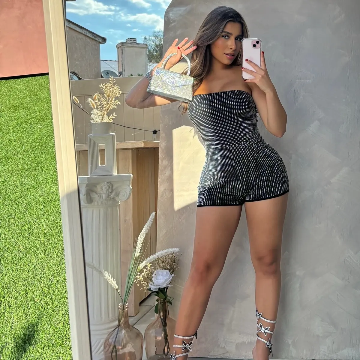 Baddie Bling Romper