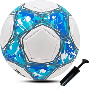 Soccer Ball Size  Practice  Boys Girls  Thicker Leather Anti Exploded Indoor Outdoor Come with Pump