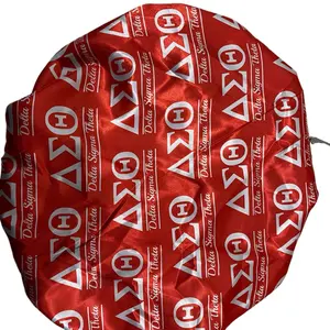 Reversible Delta Sigma Theta Satin Hair Bonnet Reversible Delta Sigma Theta Satin Hair Bonnet