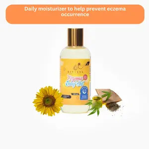 Kiyamel Eczema Relief Baby Oil - Gentle Moisturizer for Delicate Skin, 120ml/4oz