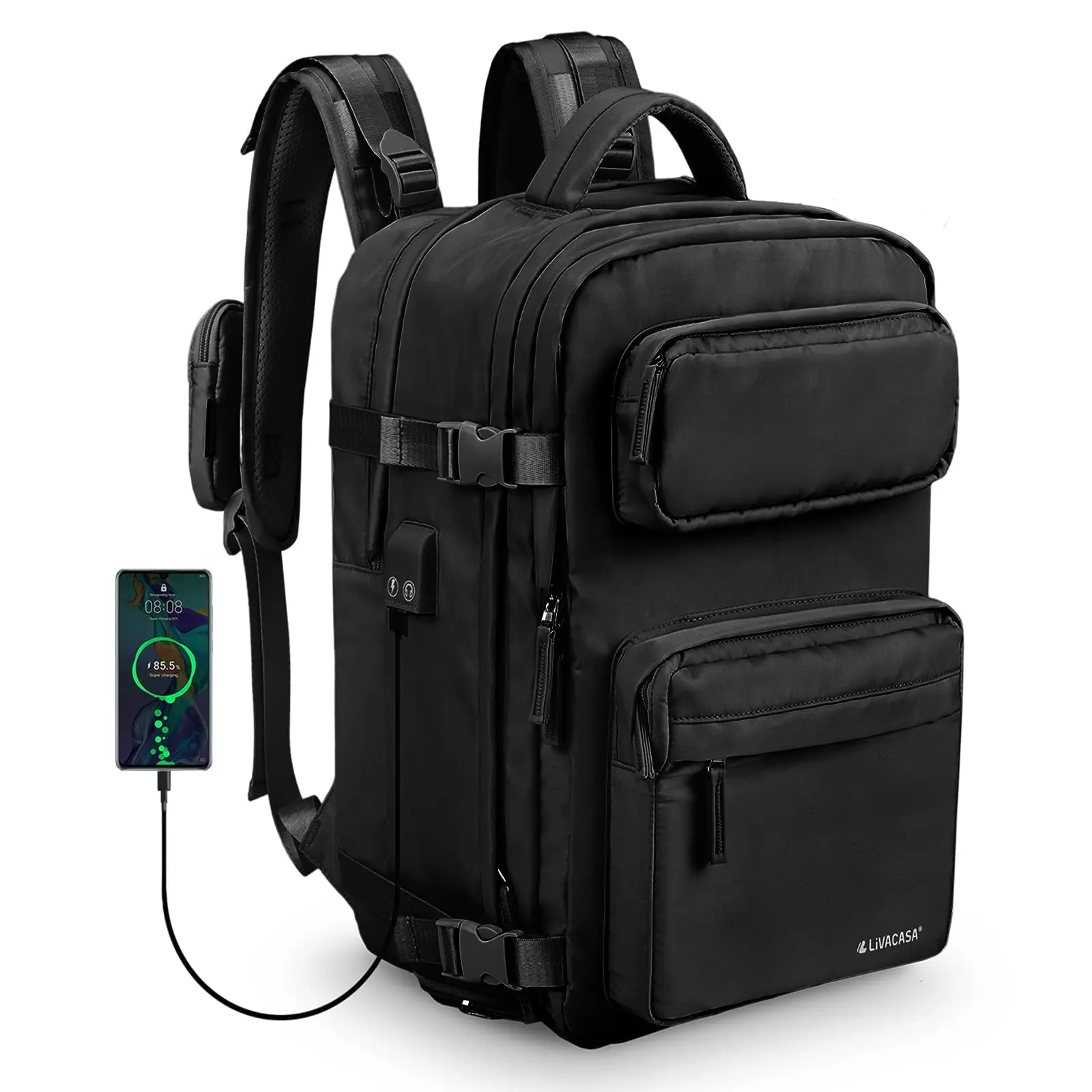 Waterproof Travel Backpack for Women, 40L Airline Approved 