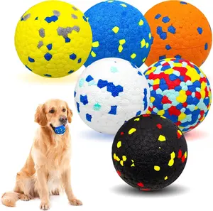 6 Pcs Dog Tennis Balls – Indestructible Teething Chew Toys for Aggressive Chewers, Large to Small Dogs & Puppies