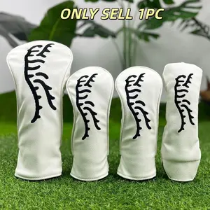 Golf Club Head Cover with Minimalist Tiger Design, Unisex 1-Iron Wood Waterproof Cap for Golf Clubs, Protective Gear for Every Golfer, Golf Accessories