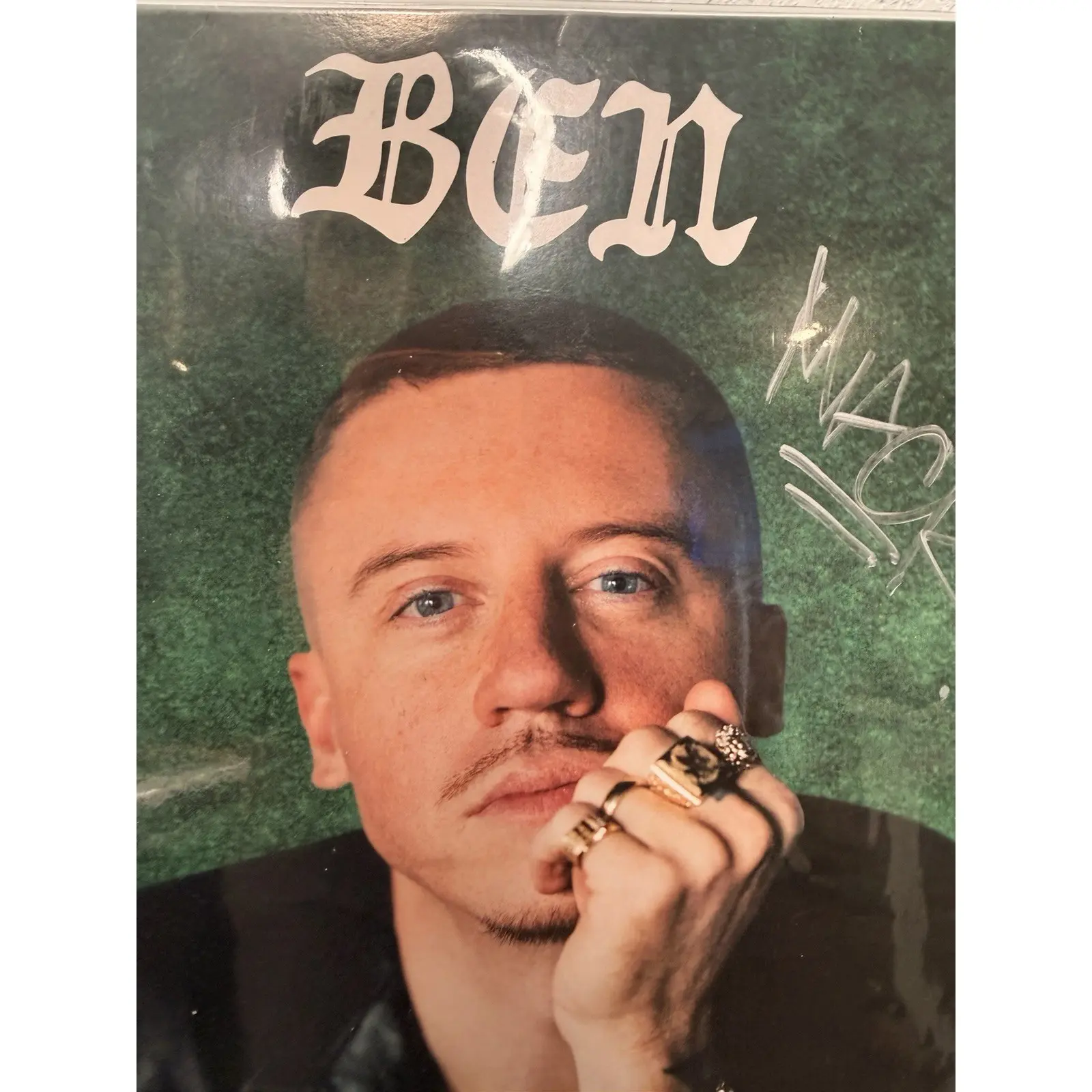 Macklemore Signed “BEN” Red Vinyl LP – Autographed w/ COA AJ04139
