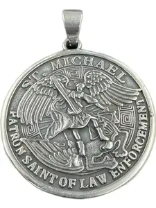 St. Michael stainless steel pendant Religious