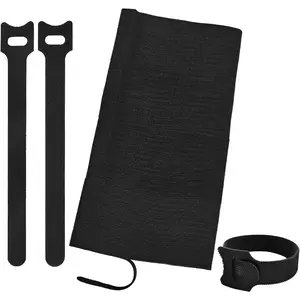212 count 6in  Ties, Adjustable  Straps Wire Organizer Cord Wrap, Hook and Loop  Management