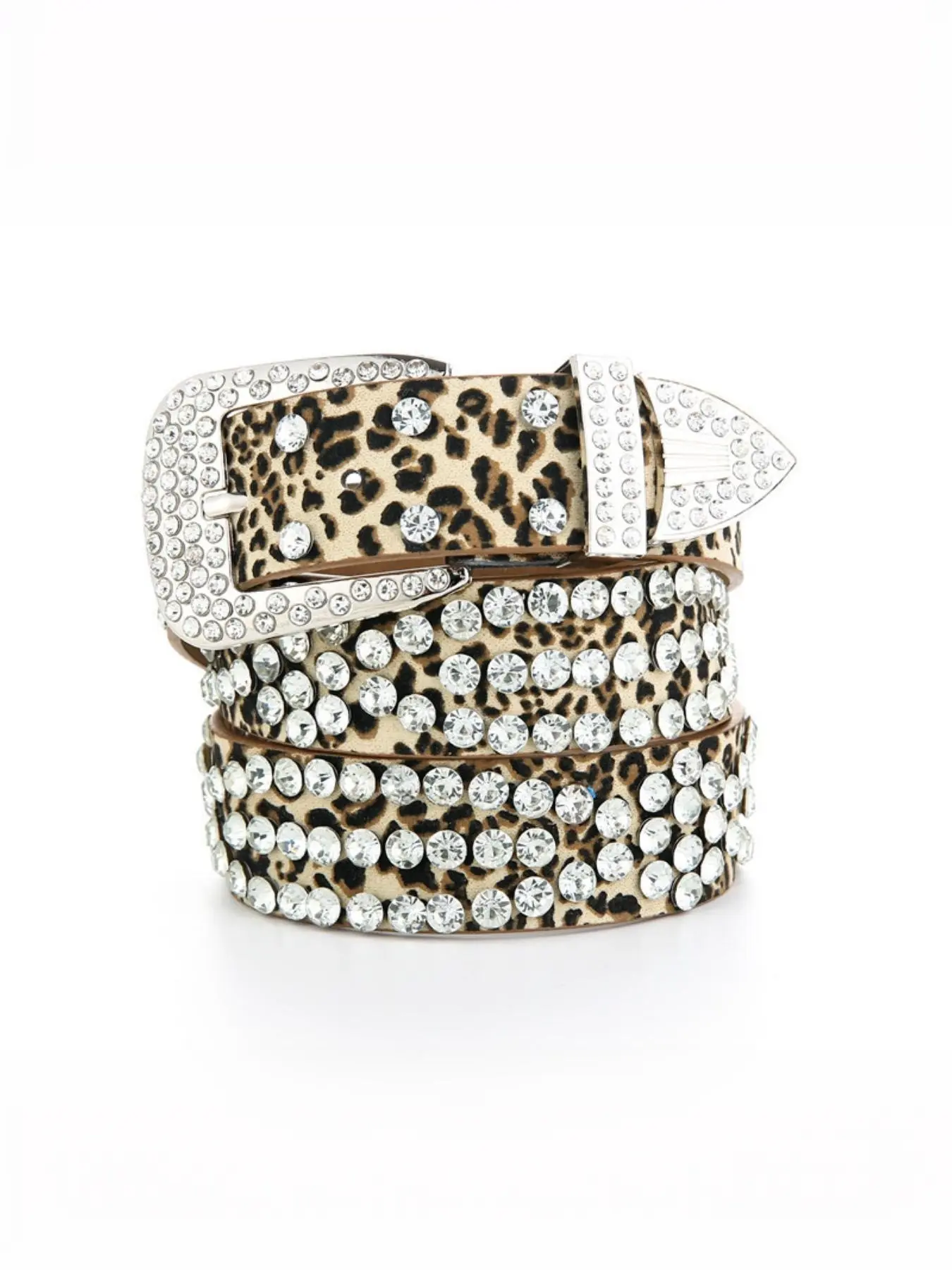 Fashionable women's belt, wide belt with rhinestone embellishments, Y2K, hip-hop style, casual style.