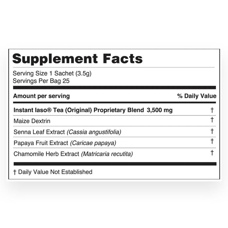 Iaso Instant Regular Cleansing Tea 2 Bags 50 Sachets for Regular Cleansing Routines