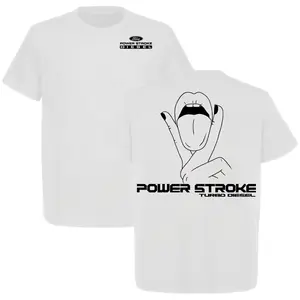 LIMITED EDITION Power Stroke Turbo Dsel Attitude Graphic 2 Sided T-shirt, Unisex for Men for Women, Menswear, 100% Cotton