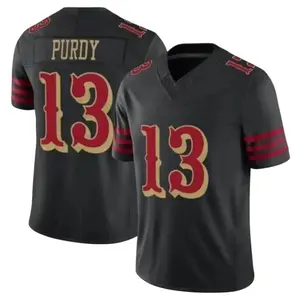 Brock Purdy #13 Rivalries Collection Game Player Jersey - Black Red Gold, Jersey Shirt, America Football Jersey, Sport Clothing, Football Uniform, Jersey For Football Fans, Gift for him