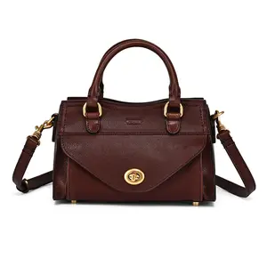 Lockwood Small Structured Leather Satchel