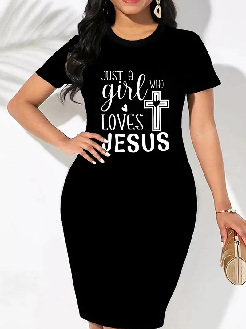 Women's Letter & Christmas Print Pocket Thermal Lined Sweatshirt Dress,  Casual Long Sleeve Round Neck Short Dress for Fall & Winter, Women's Clothes  for Daily Wear - TikTok Shop