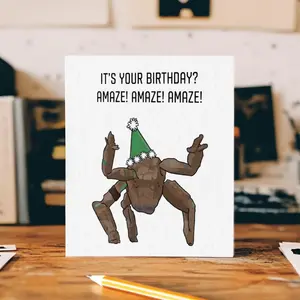It's Your Birthday Amaze Card, Project Hail Mary Fan Birthday Card, Funny Gift Card Book n Movie Lover