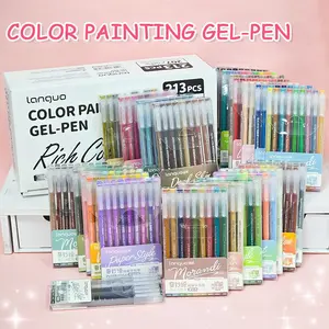 Professional Art Supplies, 207 Colors 213 Neutral Pens, Large Capacity Smooth Graffiti Pens, Back-To-School Art Drawing Tool Set