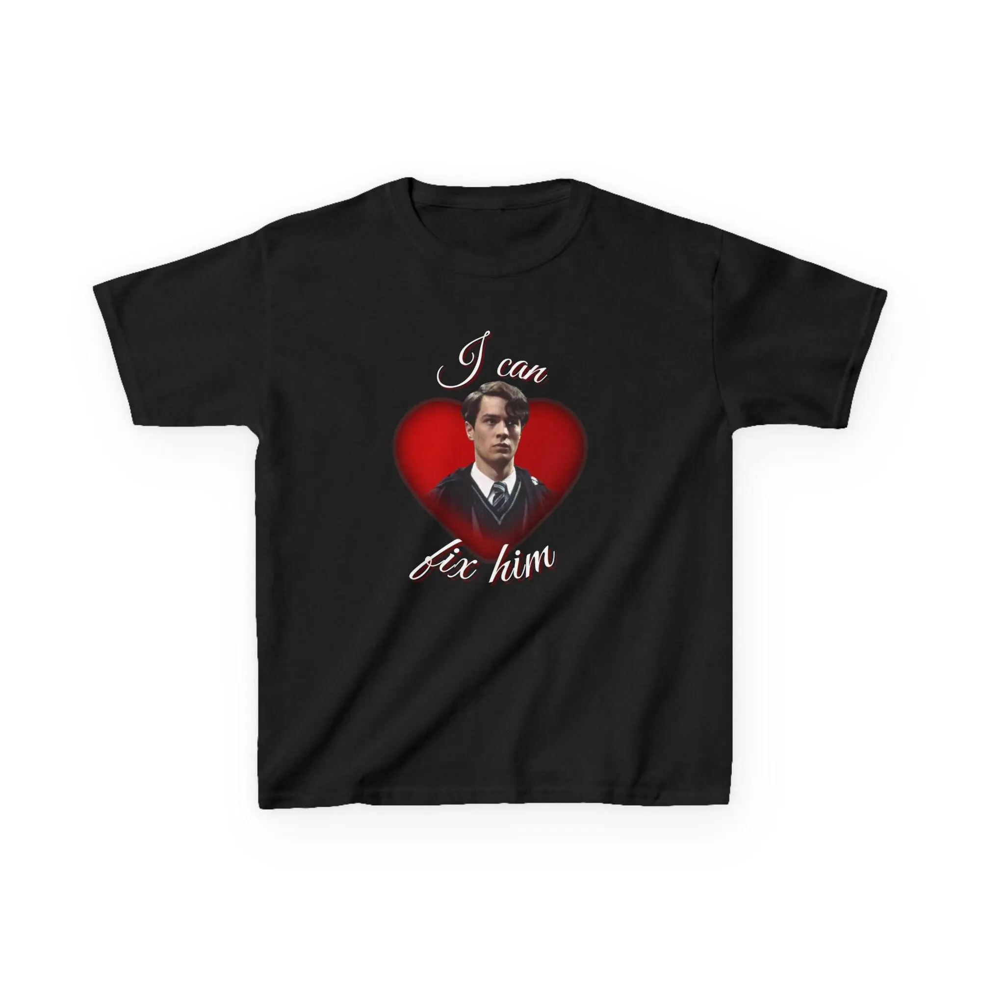 Adult BABY TEE Tom Riddle Funny T-Shirt, I Can Fix Him Graphic Shirt, Youth Tee, Potterhead Clothing, Harry Potter Voldemort Womenswear Style
