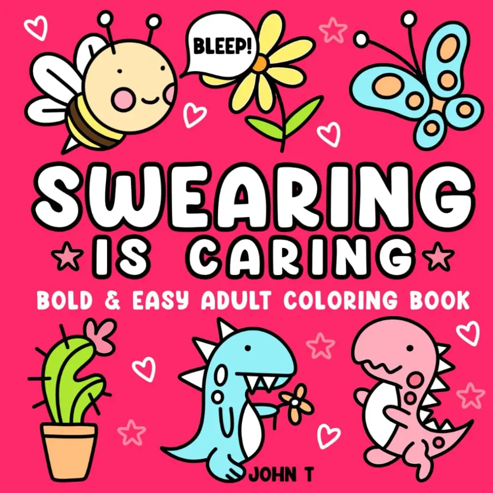 Mother’s Day Gift: - Swear Word Coloring Book for Adults: Bold and Easy Designs for Stress Relief and Relaxation, Fun Anti-Stress Paperback