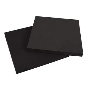 XCEL Black Anti-Vibration Pads for Furniture & Appliances, Self Adhesive Foam, 12” x 12” x 1”