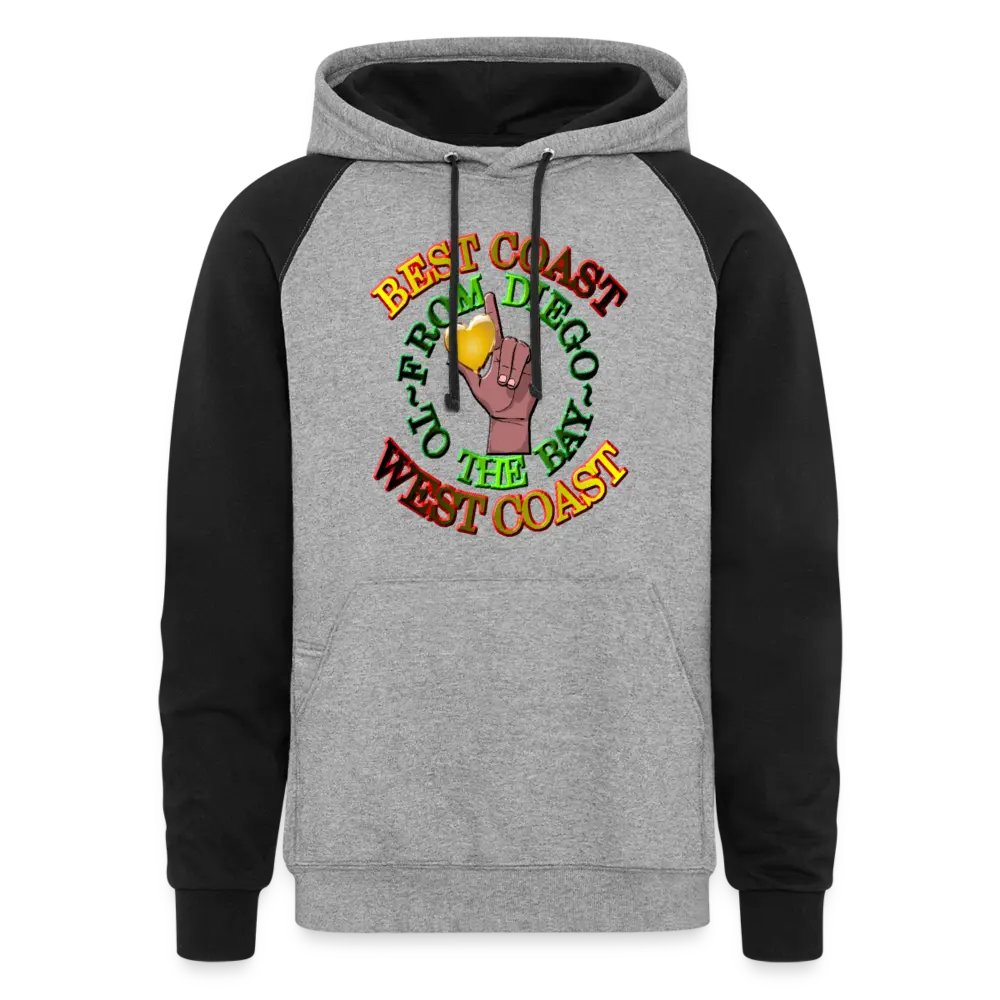 Best West Chocolate Luv Unisex Colorblock Hoodie