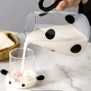 medium size glass cow cream pitcher ,  Dairy, Milk