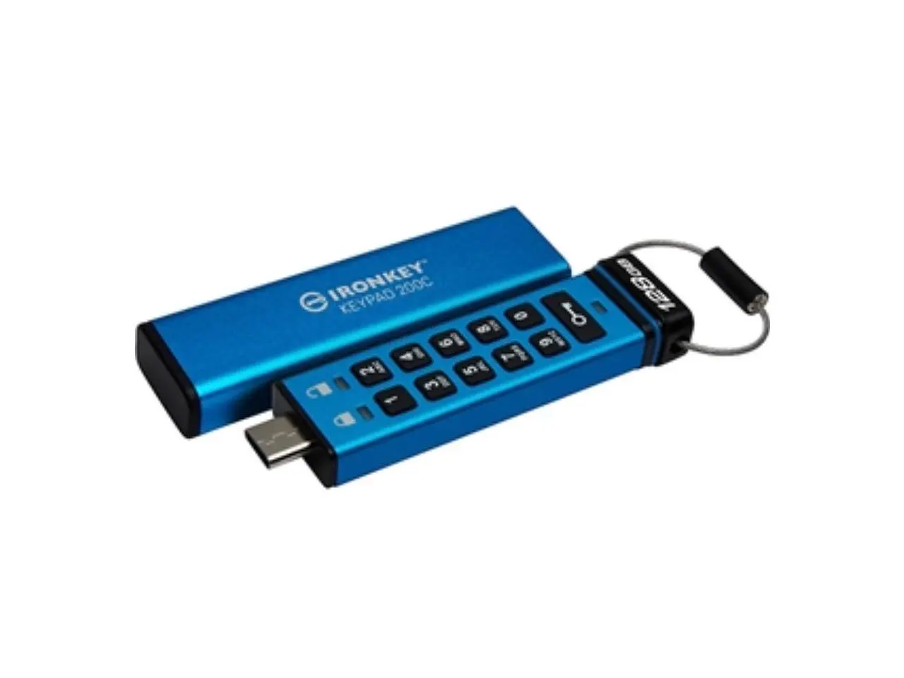 KINGSTON IronKey Keypad 200 128GB USB 3.2 (Gen 1) Type C Flash Drive - IKKP200C/128GB